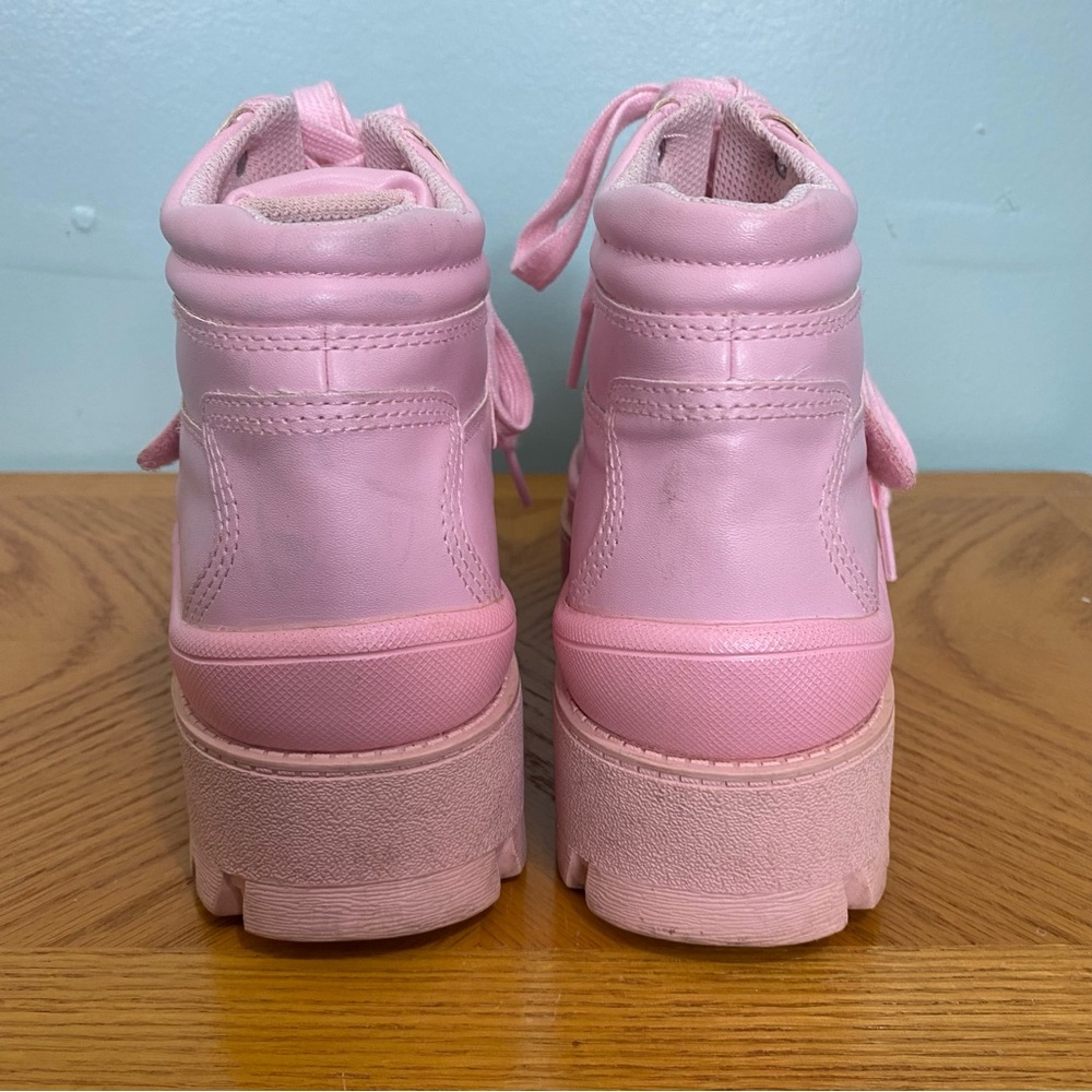 Jeffrey‎ Campbell Pink Platform Sneakers Shoes Sz 7 - Picture 10 of 13